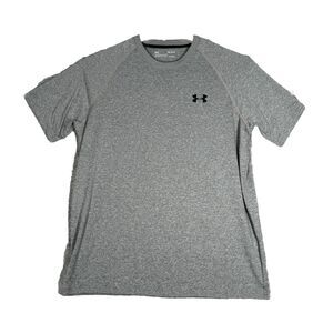 Under‎ Armour Shirt Mens Medium Heather Gray Loose Fit Casual Workout Athleisure